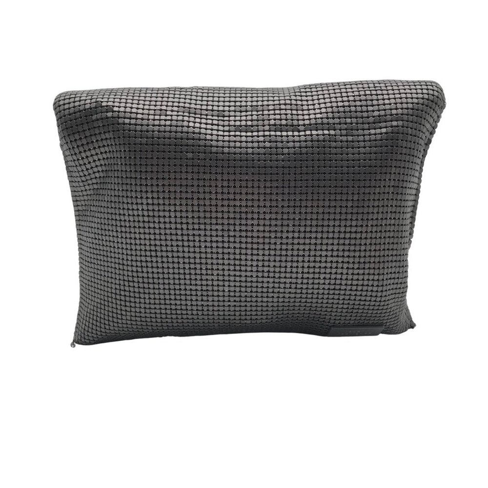 Robert Rodriguez Dark Gray Waffle Knit North South Pouch
